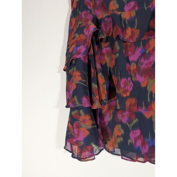 Ralph Lauren Womens Floral Ruffle Skirt Sz 12 Cottagecore Feminine Luxe Coquette - Picture 4 of 11